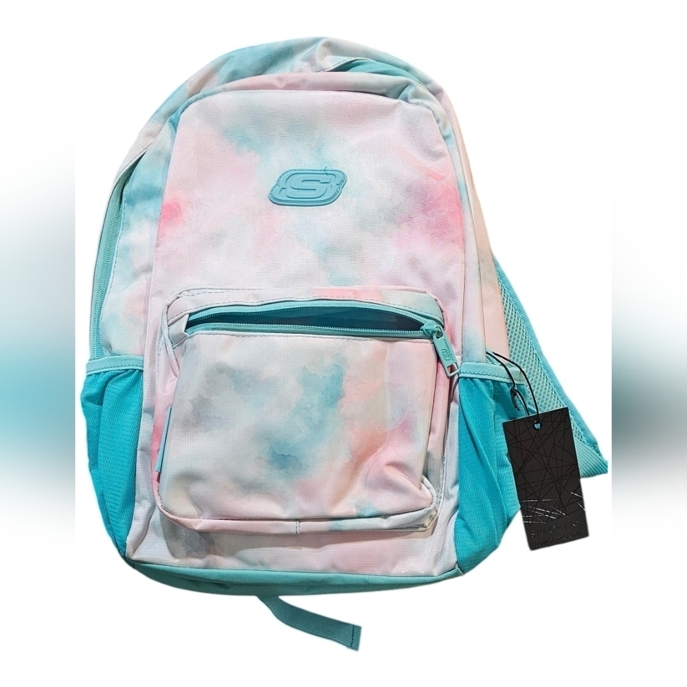 Skechers - NEW Full Size Pink & Blue Tie-dye Fullsize Backpack.​​​​